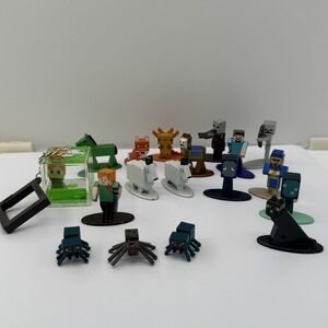 Minecraft Nano Metalfigs Jada Toys Tsunameez Cube Lot 18